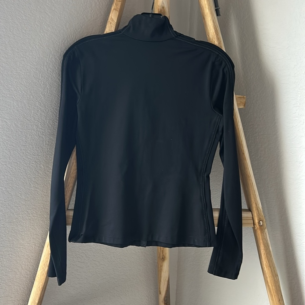 Elie Tahari Black Athletic Full Zip Jacket - Picture 4 of 4